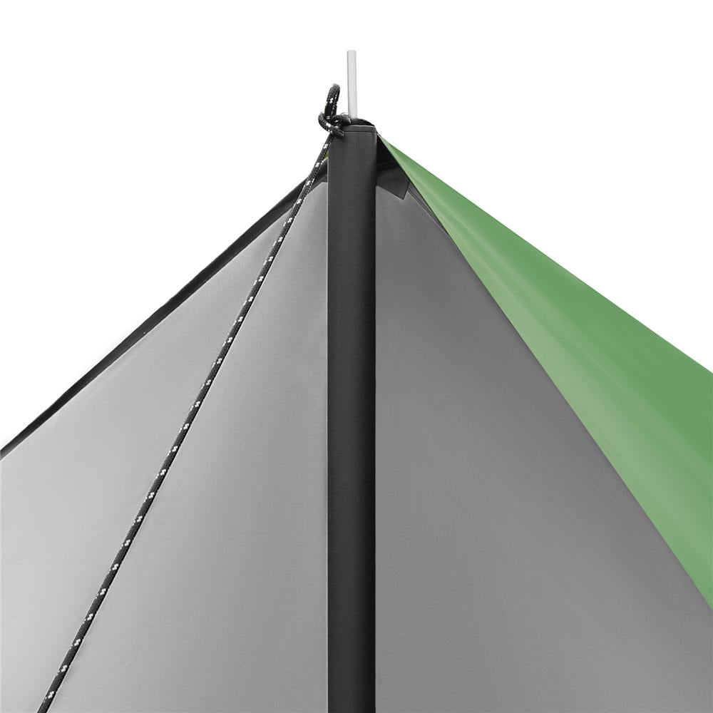 NILS CAMP Tarp 300x300 cm in Grün - wasserdichte Camping Plane für Outdoor, Trekking & Schutz