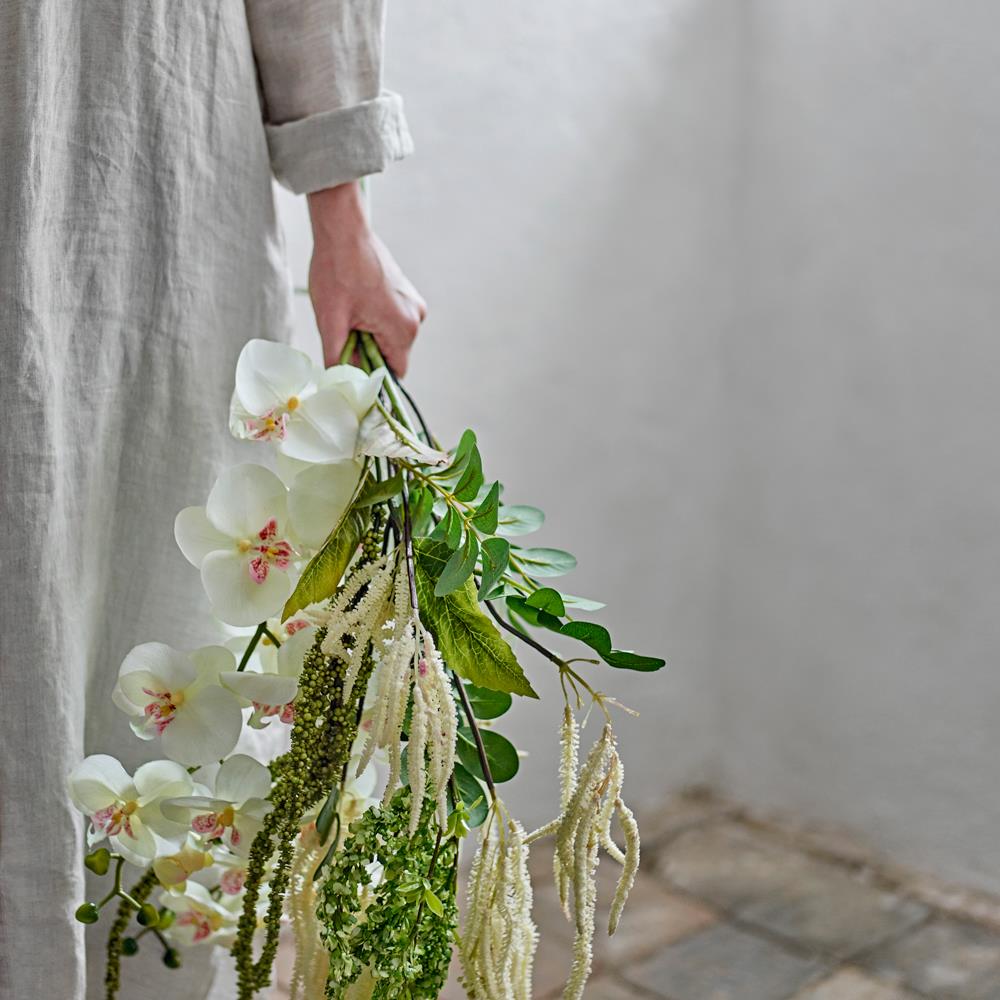 Bloomingville Orchid Kunstblume Stiel Weiß 94 cm