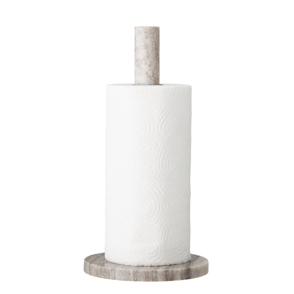 Bloomingville Emy Küchenpapierhalter Marmor 15 x 30 cm Küchenrollenhalter Küchenpapierständer