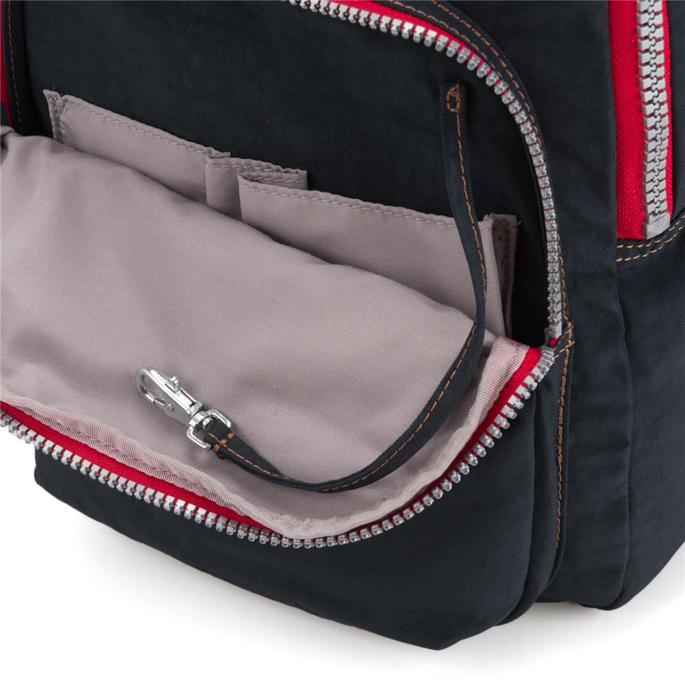 Kipling SEOUL, großer Rucksack, True Navy Combo (blau), Laptoprucksack 15 Zoll mit viel Stauraum
