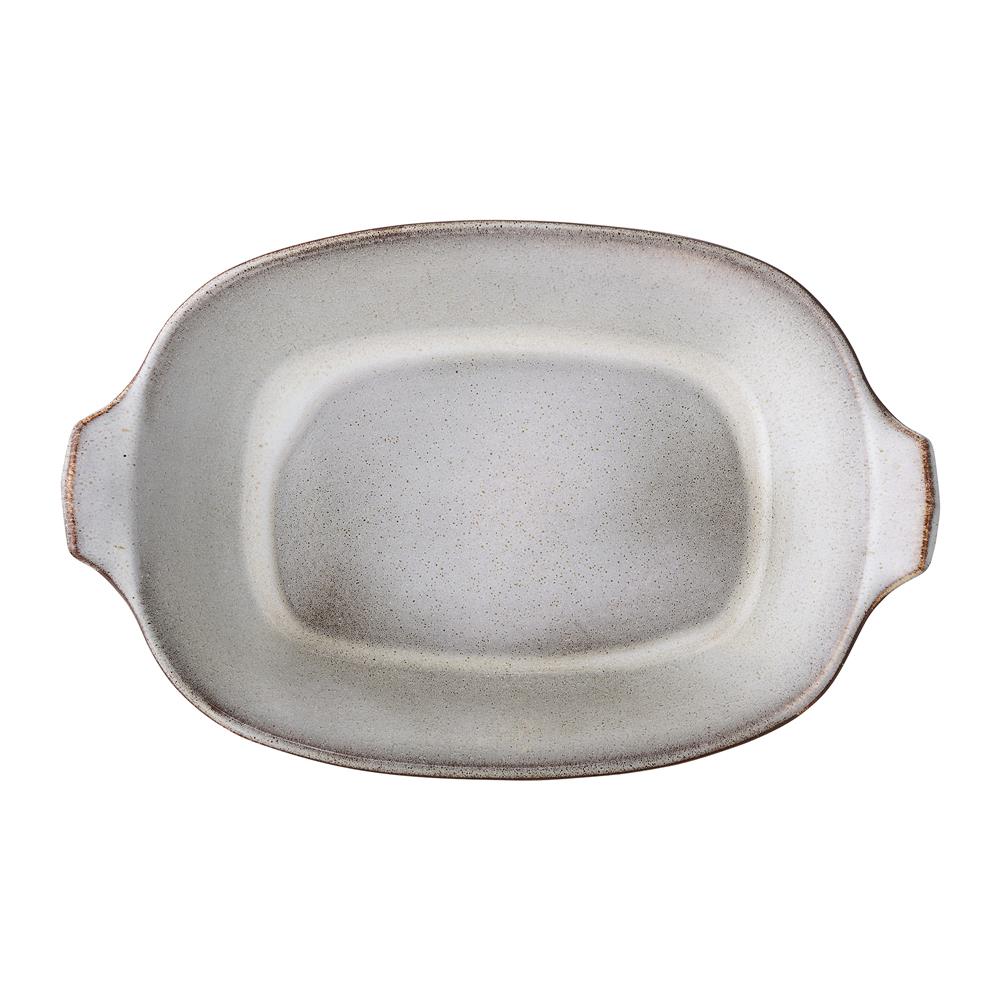 Bloomingville Sandrine Ofenform, Natur, 3,5L, Steingut, dänisches Design