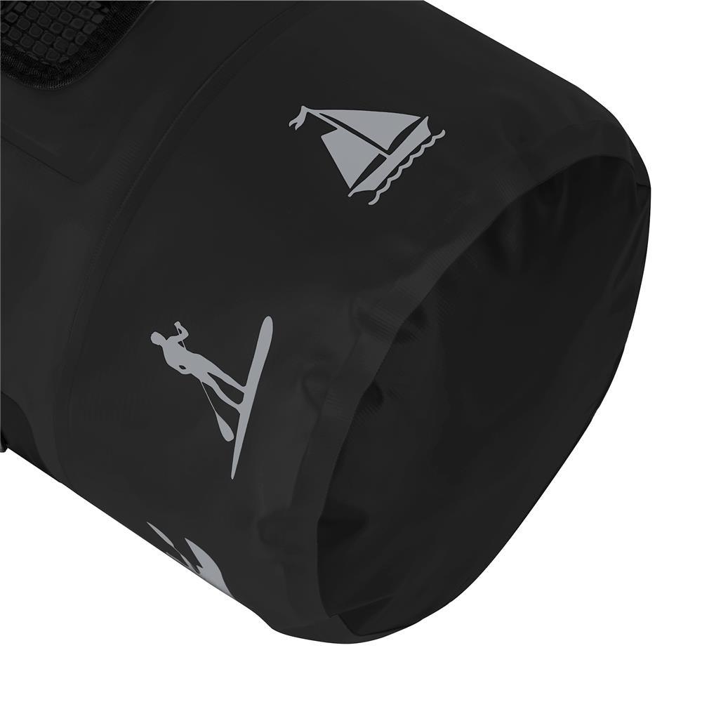 NILS CAMP Wasserdichter Rucksack 25L Schwarz - Outdoor Dry Bag Camping Kajak Reisen