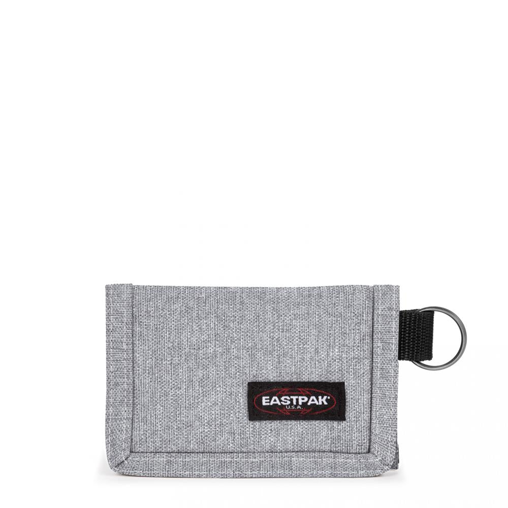 Eastpak MINI CREW, Geldbörse, Sunday Grey (grau), faltbares Portemonnaie