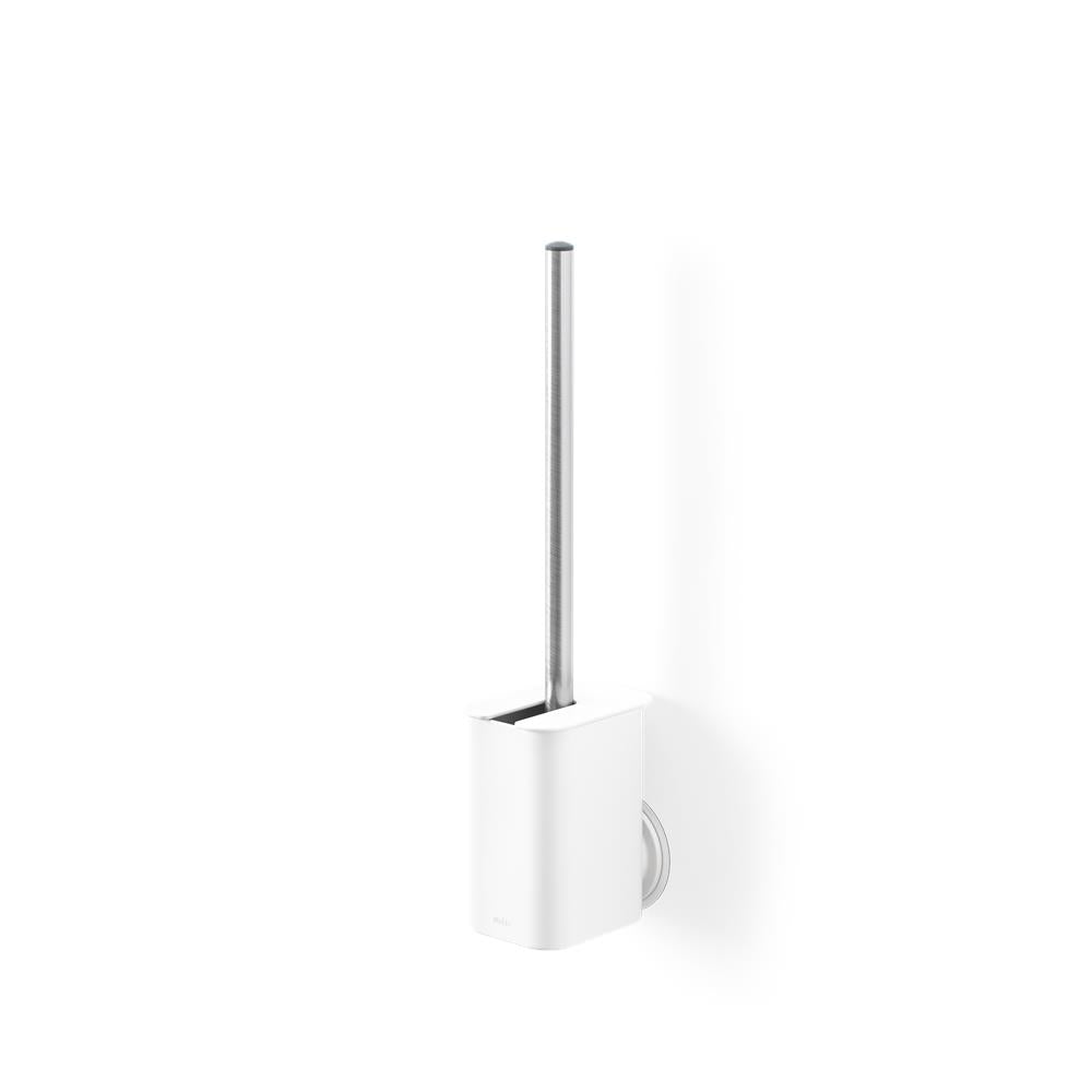 Umbra Flex Toilettenbürste mit Halterung zum Kleben für Wand- und Bodenanbringung in Weiß