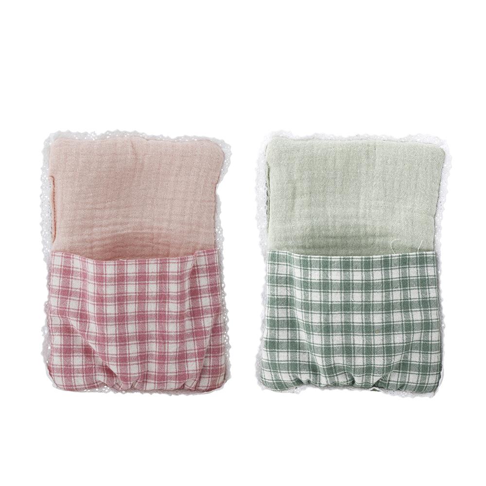 Bloomingville MINI Elie Puppe bunt - 2er Set Kuschelpuppen Hase & Elefant für Baby & Kinderzimmer
