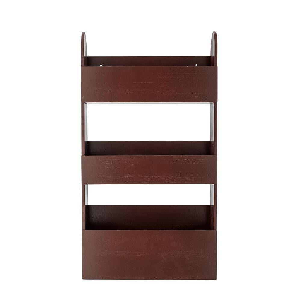 Bloomingville MINI Moris Regal rot - Wandregal aus Holz für Kinderzimmer, Bücher & Deko