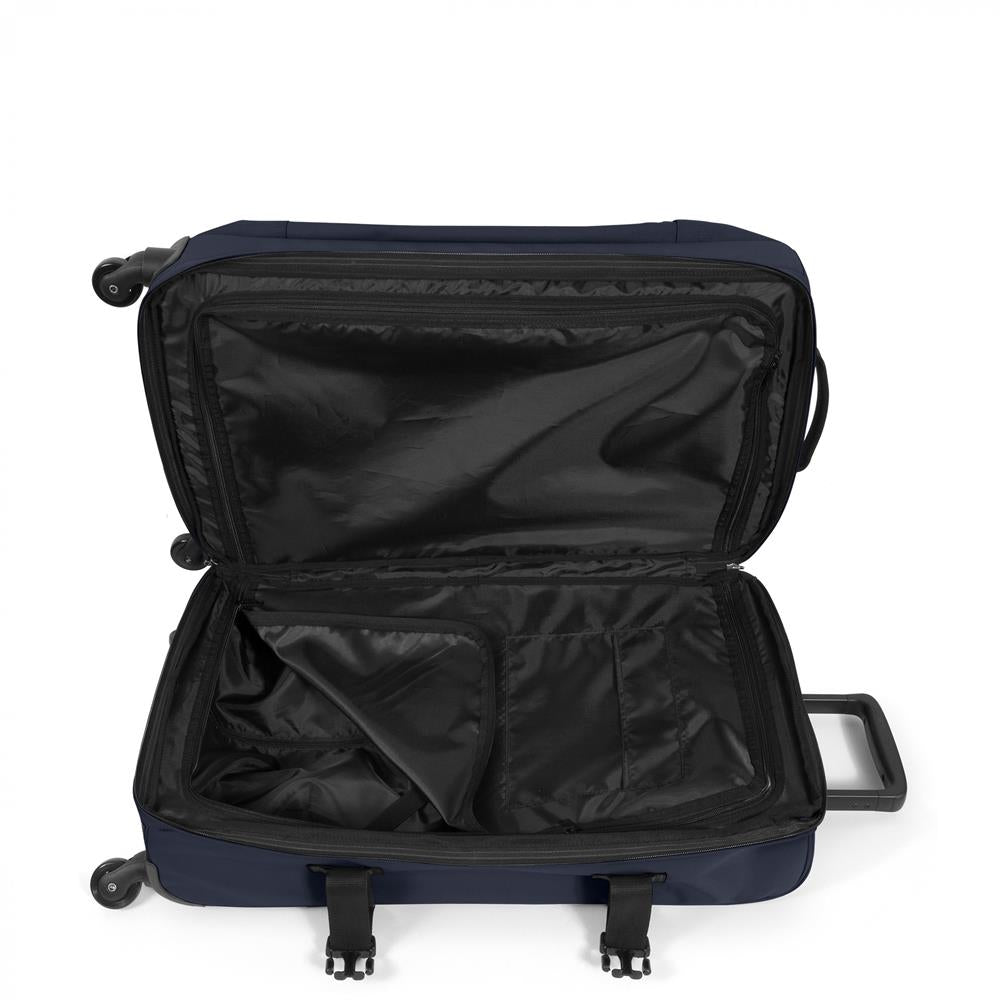 Eastpak TRANS4 S, Kleiner Reisetrolley, Ultra Marine (blau), 44L, Rollkoffer mit 4 Rädern und TSA-Schloss