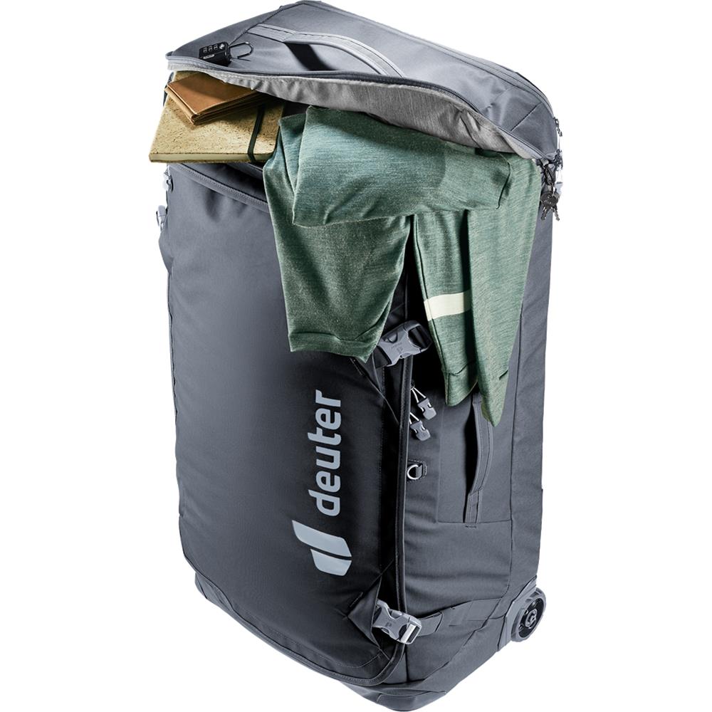 deuter Duffel Pro Movo 90, Reisetrolley, black (schwarz), Rollkoffer mit 2 Rädern