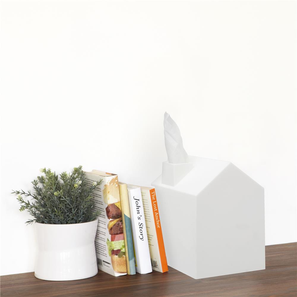 Umbra Casa Kosmetiktücherbox Weiß Taschentuchspender für Badezimmer Badaccessoires
