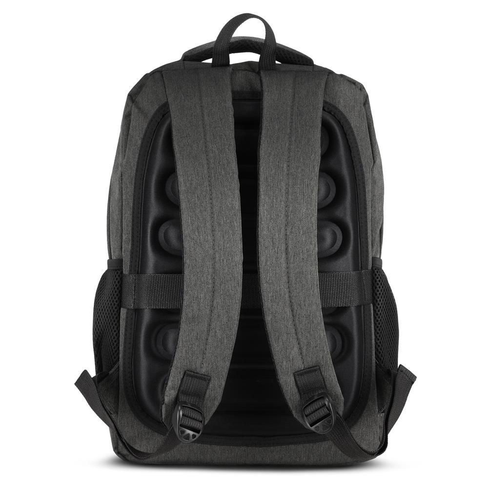 NILS City Rucksack 18L Grau - Laptoprucksack mit USB- und USB-C-Anschlüssen Arbeit Uni Alltag