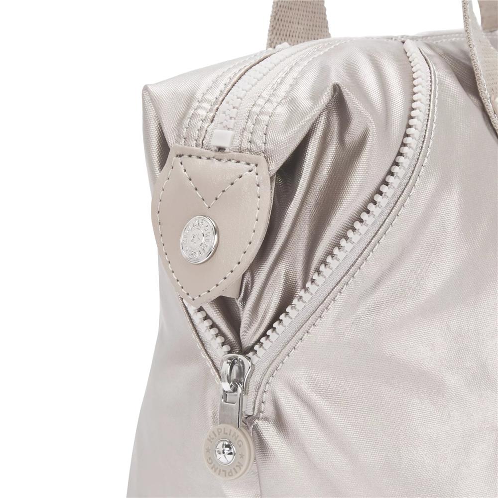 Kipling ART MINI, Mini Tote Bag, Metallic Glow (beige), Handtasche mit Schultergurt