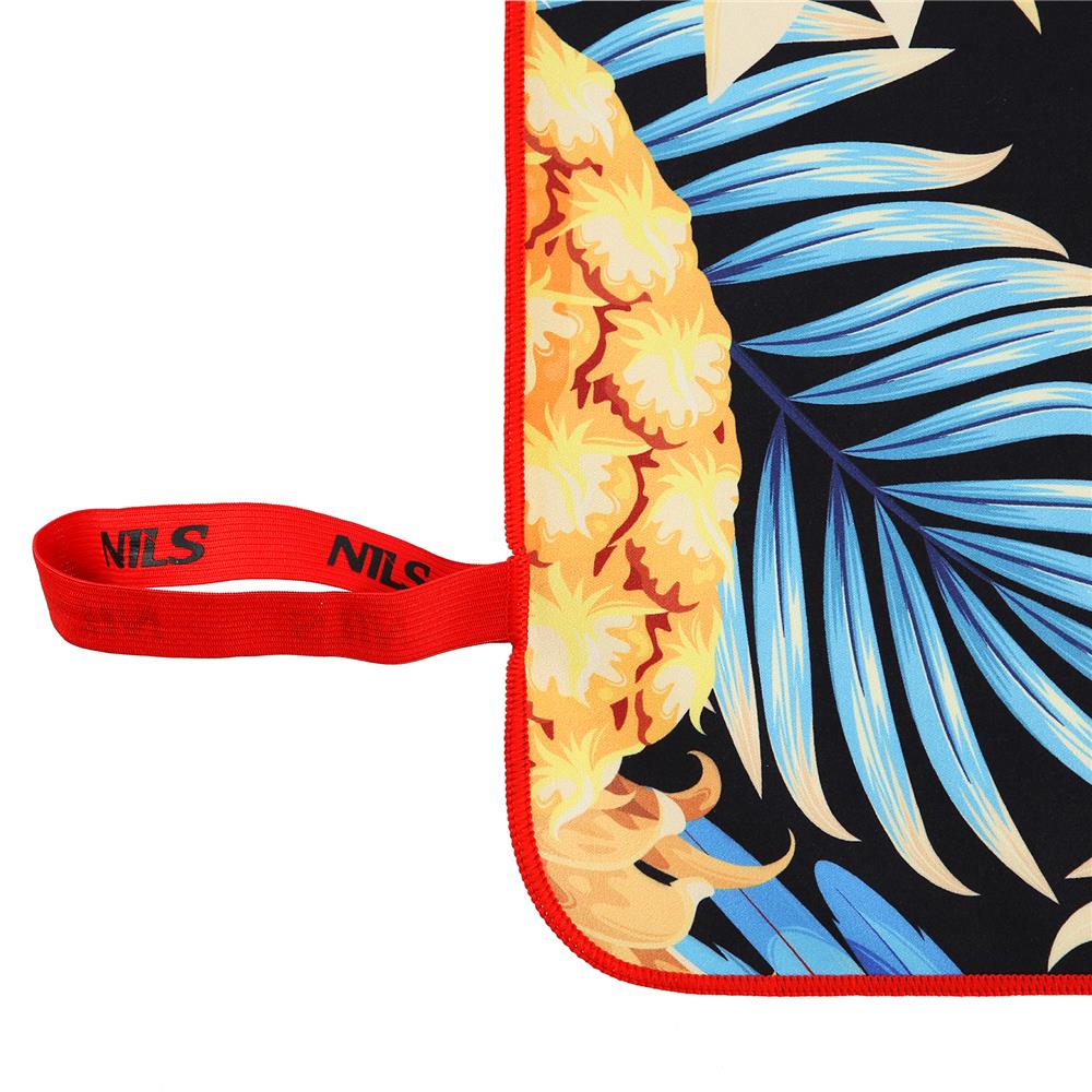 NILS Mikrofaserhandtuch 160x80 cm Ara Papagei - schnelltrocknendes Handtuch für Camping, Strand & Sport