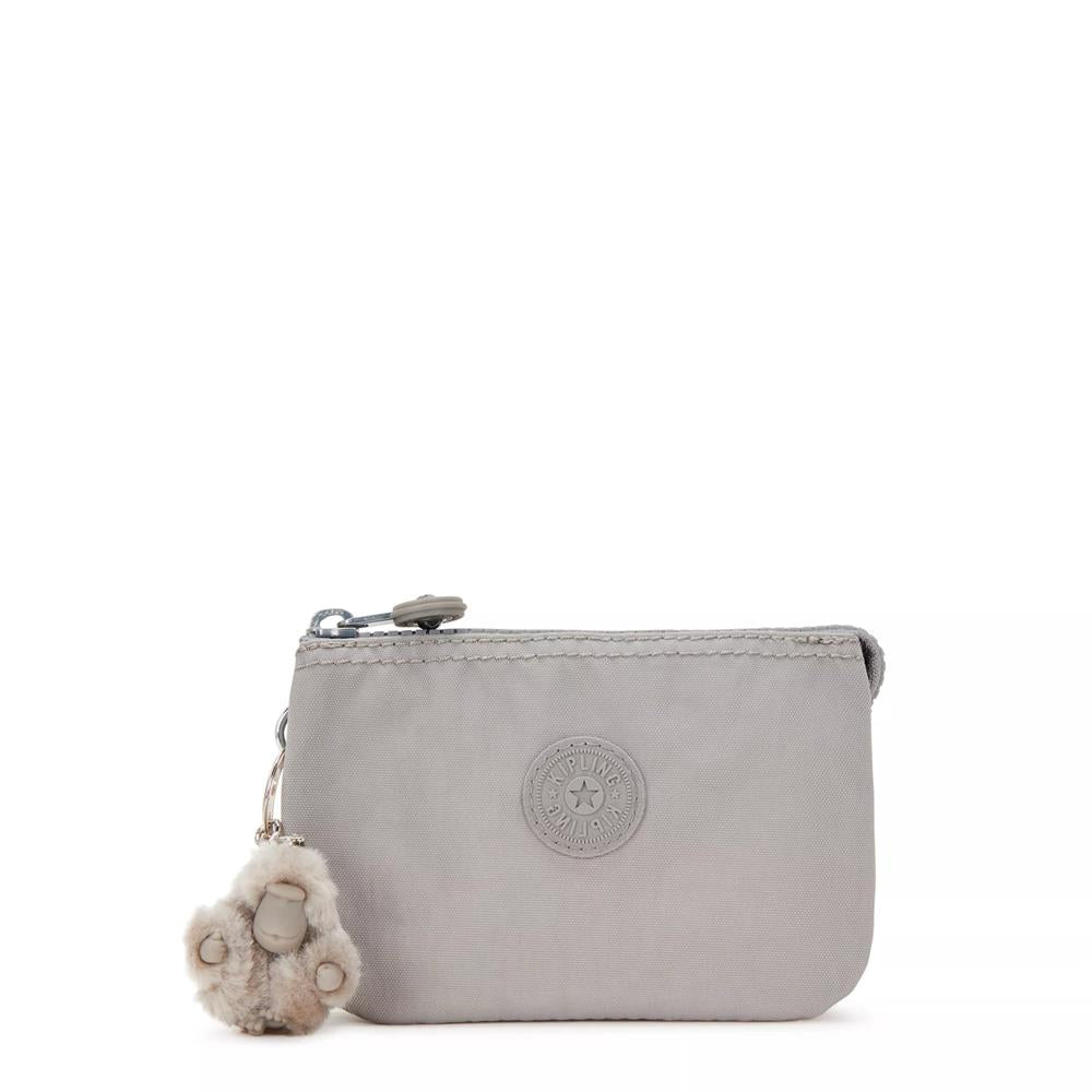 Kipling CREATIVITY S, kleine Geldbörse, Grey Gris (grau), Portemonnaie mit Reißverschluss