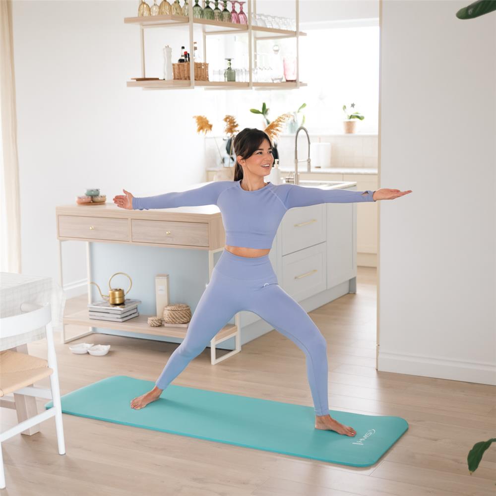 Yogamatte 183 x 61 x 1,5 cm Fitnessmatte Mint Gymnastikmatte rutschfest | HMS YM04