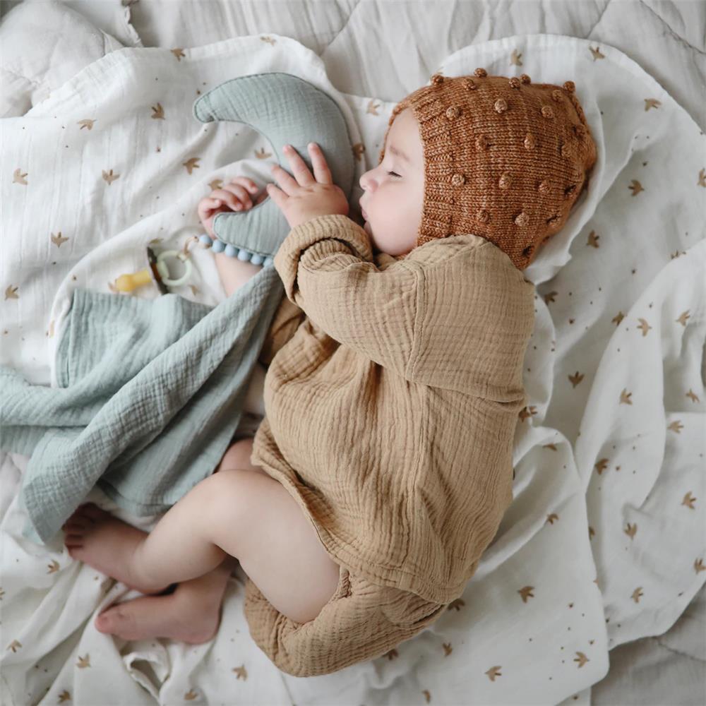 Mushie Musselin-Baby-Wickeldecke, Sparrow, Pucktuch aus 100% Bio-Baumwolle