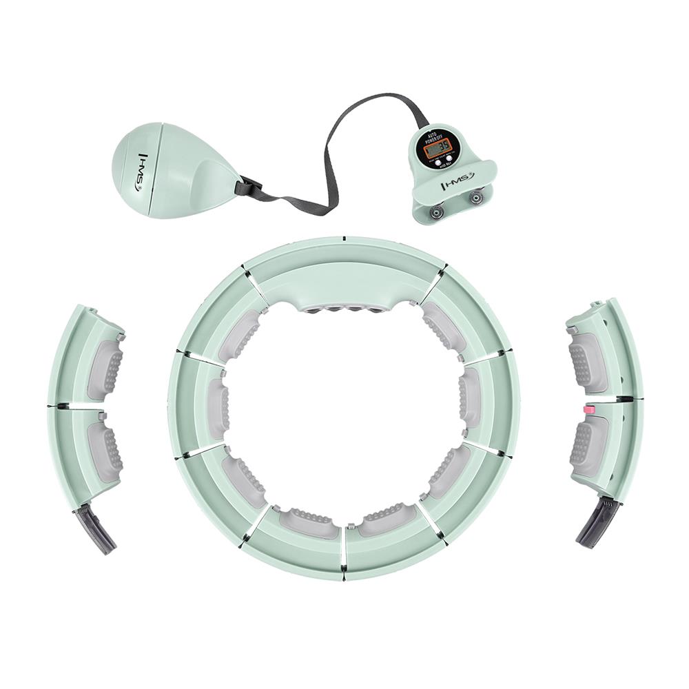 Hula Hoop Reifen mit Zähler, Magneten und Gewicht verstellbar Grün | HMS HHM13