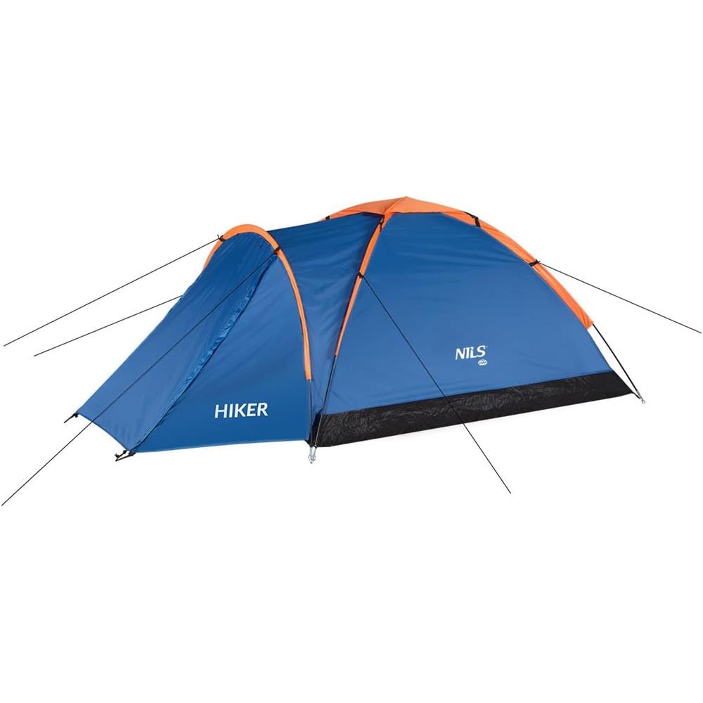 NILS CAMP Hiker Zelt für 2 Personen in Blau - kompaktes Campingzelt mit Vorraum für Camping & Outdoor