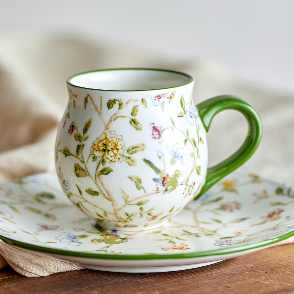Bloomingville Bloomie Tasse 300 ml Steingut, 4er-Set, bunt