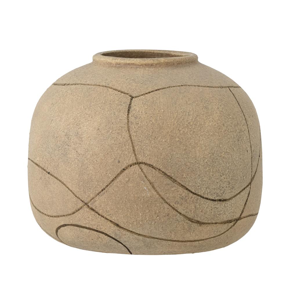 Bloomingville Niza Deko‑Vase natur aus Terrakotta – dekorative Vase für Wohnzimmer & Tischdeko