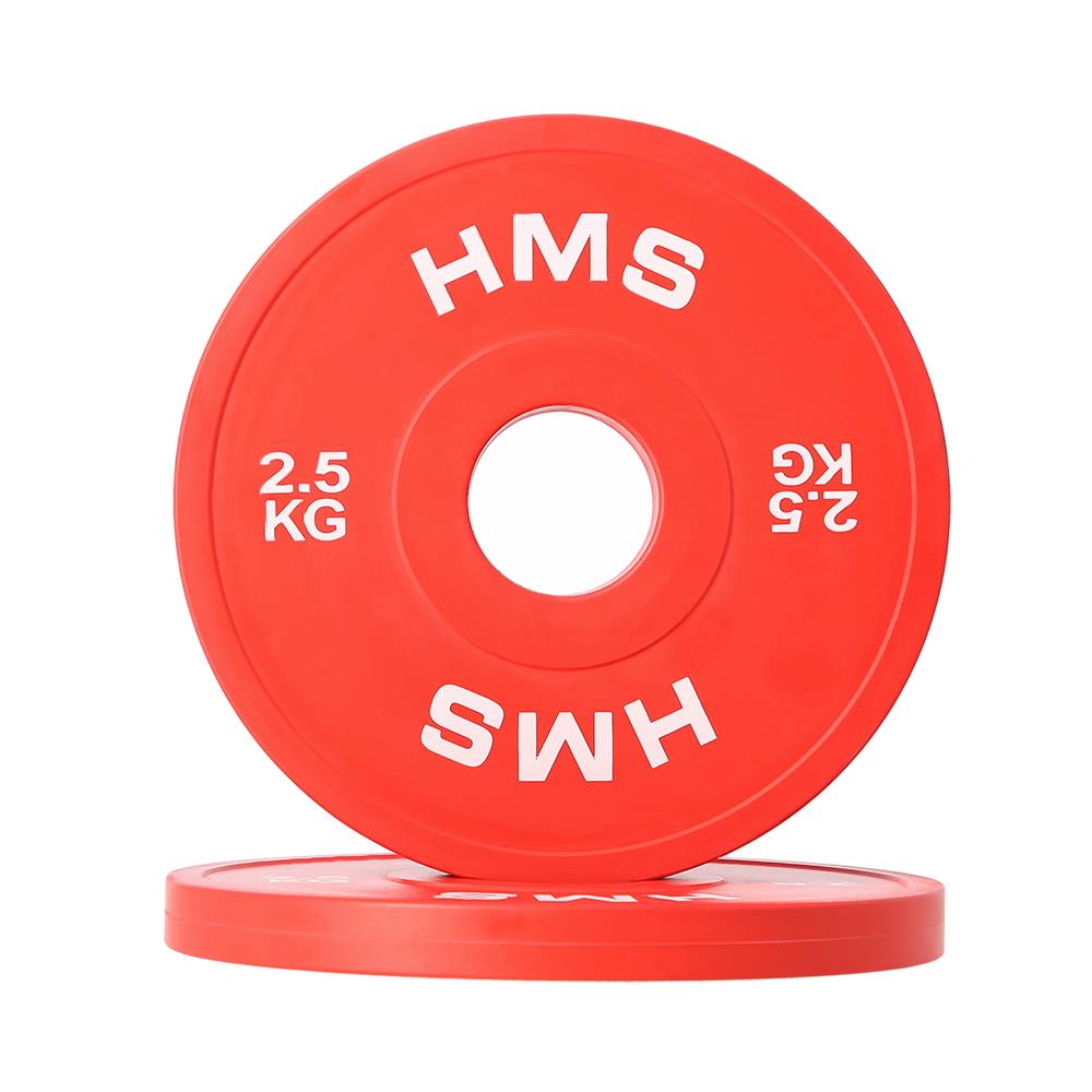 Hantelscheibe 2,5 kg Gummiert 50 mm, 2 Stück | HMS CBRS25