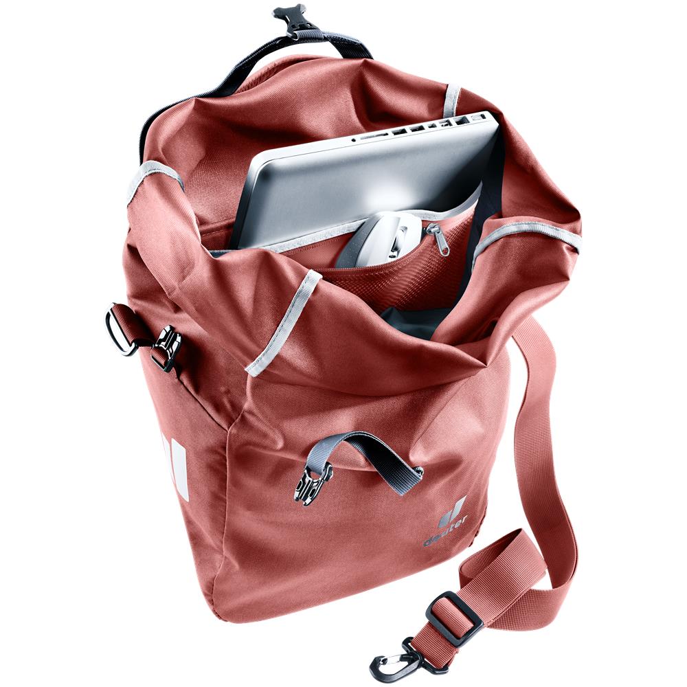 deuter Valbona 20+5, Fahrradtasche, redwood (rot), 25L, Hinterradtasche