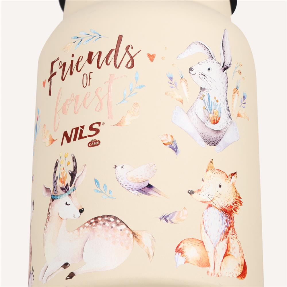 NILS CAMP Thermosflasche 520 ml für Kinder Edelstahl Camping Outdoor
