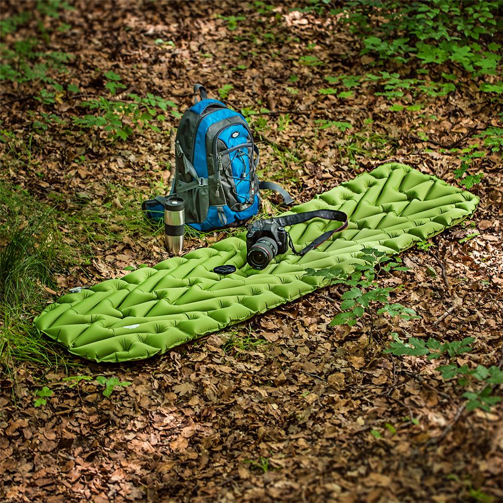 NILS CAMP Campingmatte aufblasbar 193 cm in grün Isomatte Outdoor Schlafmatte leicht