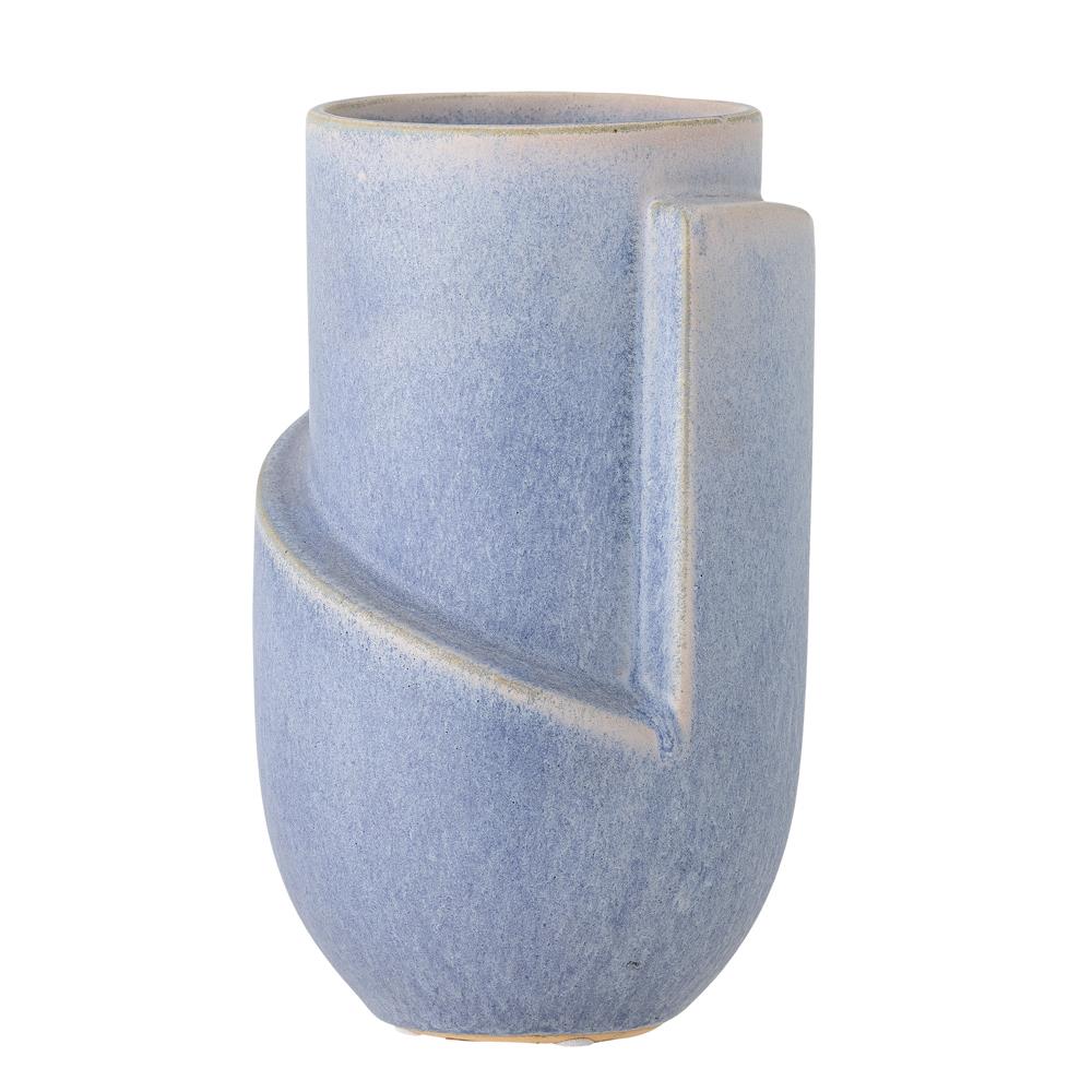 Bloomingville Norbert Vase Blau Steingut 18,5 cm