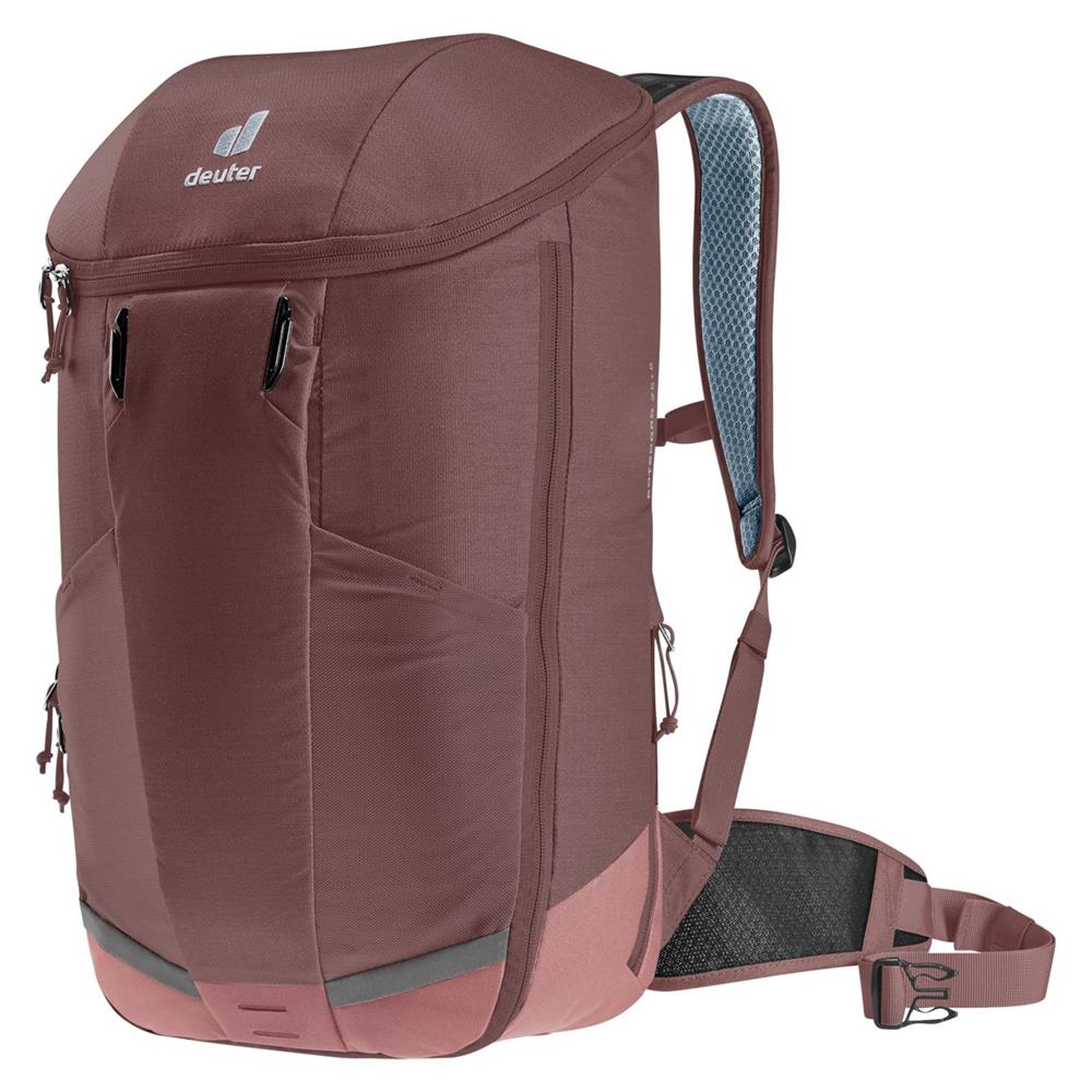 deuter Rotsoord 25+5, Fahrradrucksack, raisin-caspia (braun), 30L, mit Laptopfach