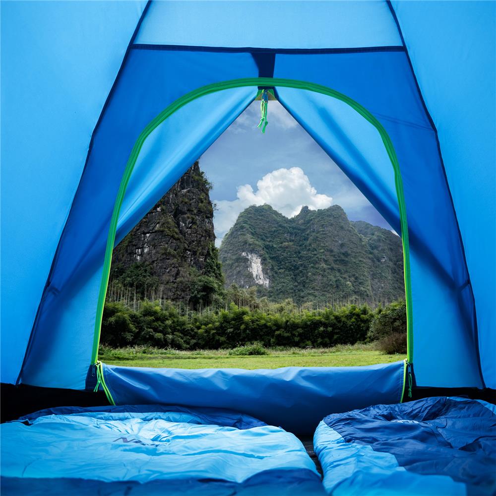 NILS CAMP Nightfall Zelt für 2 Personen in Blau - leichtes Campingzelt für Trekking, Berge & Outdoor