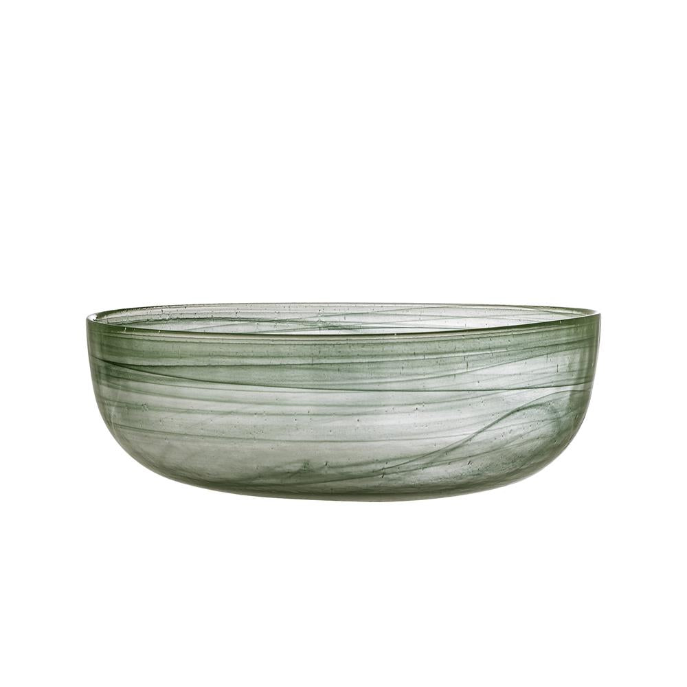 Bloomingville Amelie Dekoschale grün Glas modern 27 cm