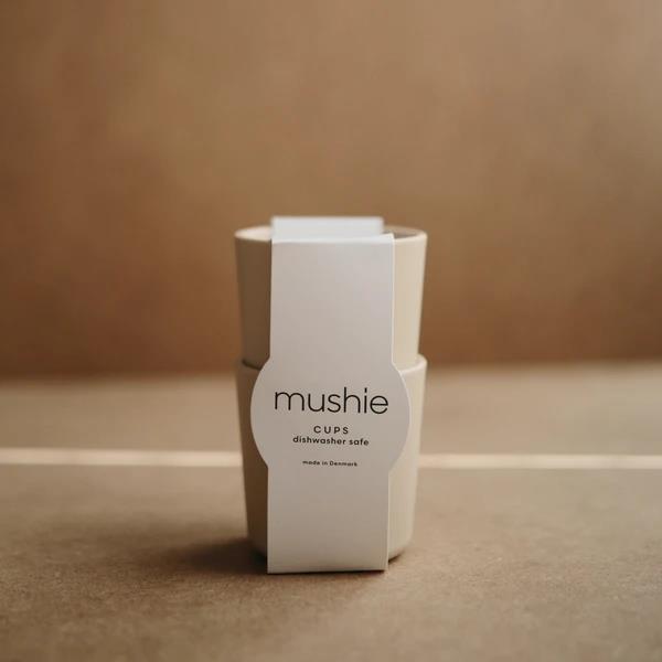 Mushie Trinkbecher 2er Set, Vanilla, BPA-frei
