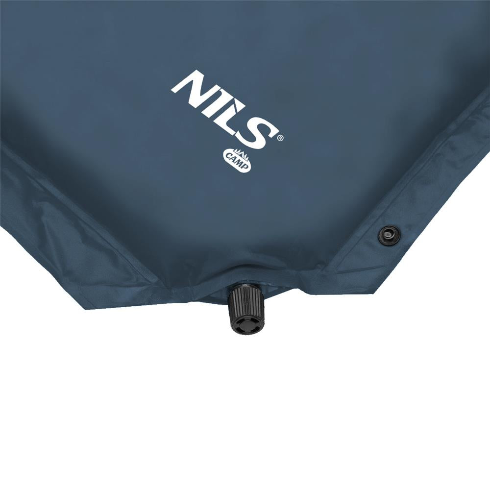 NILS CAMP selbstaufblasende Campingmatte 2 Personen 190 cm grau Isomatte Outdoor