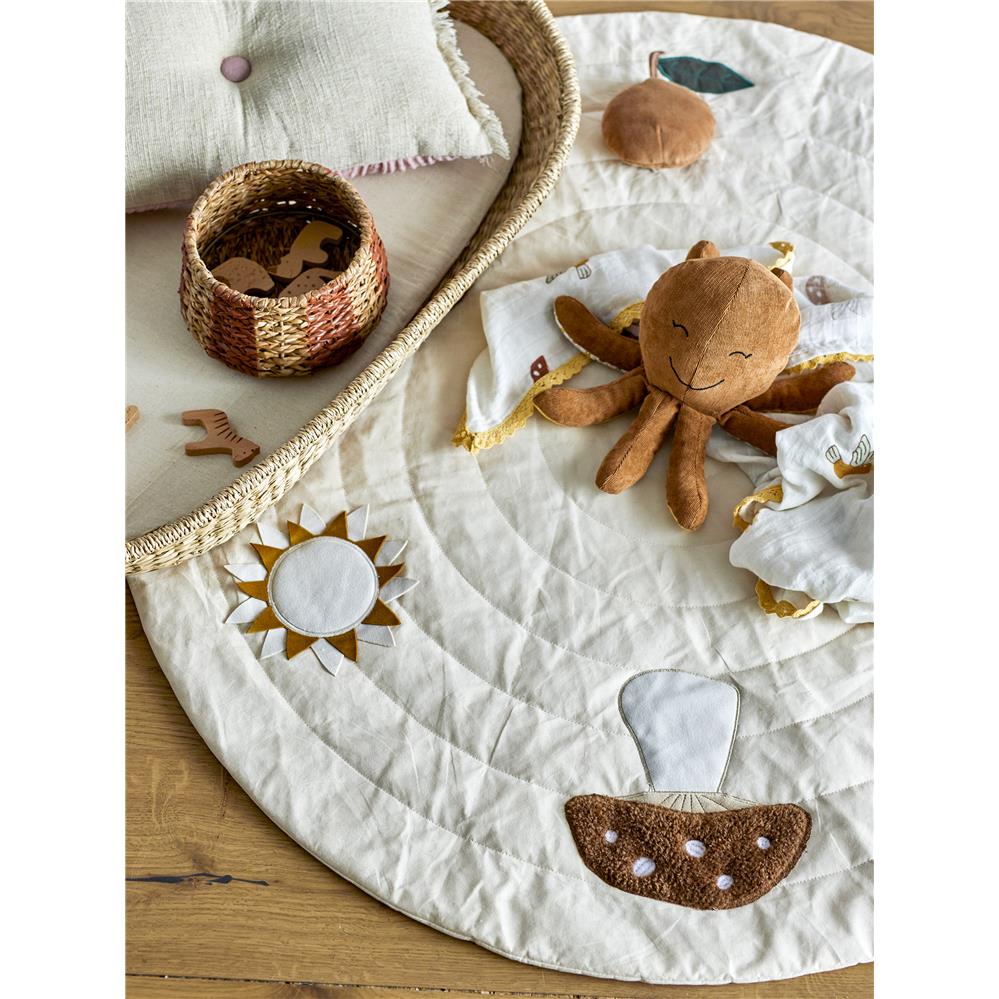 Bloomingville MINI Agnes Spielmatte 100cm Weiß aus Baumwolle