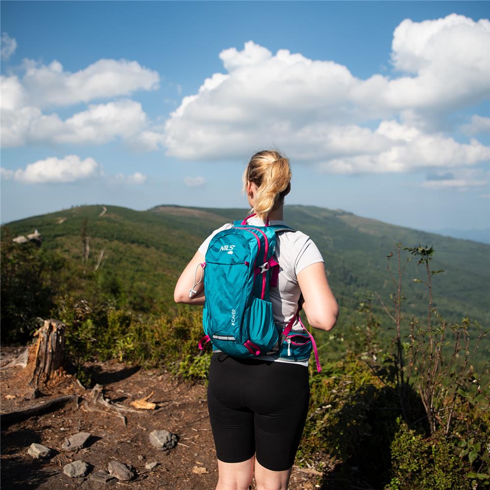 NILS CAMP Tagesrucksack Caver 18L in Türkis - leichter Outdoor Rucksack für Wandern & Alltag