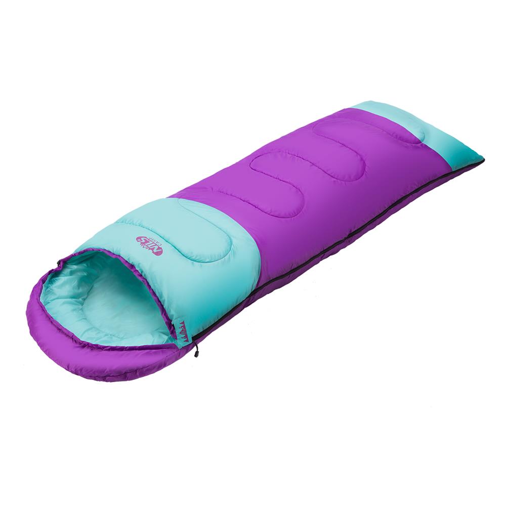 NILS CAMP Schlafsack Größe M Violett-Türkis - Mumienschlafsack für Outdoor, Trekking & Camping