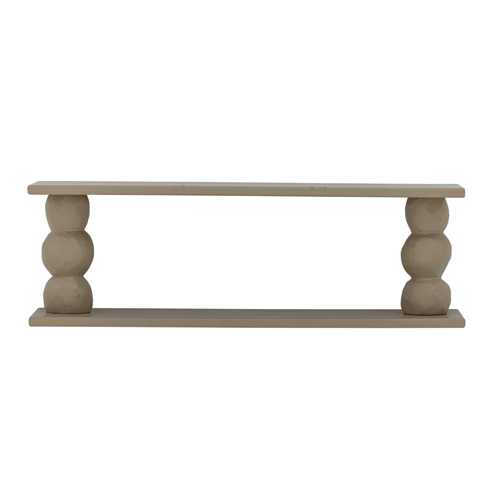 Bloomingville Solan Regal natur - Wandregal aus MDF mit skulpturalem Design für Wohnzimmer