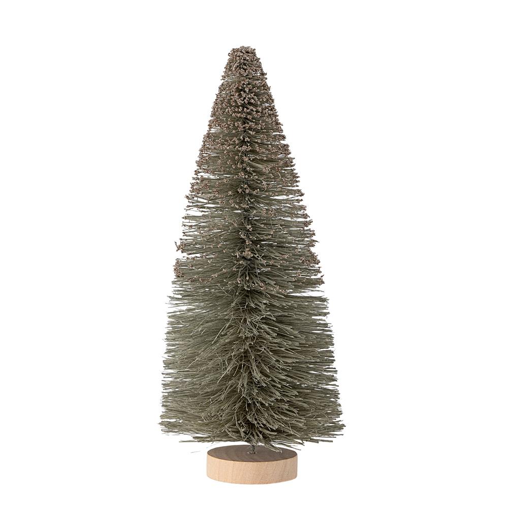 Bloomingville Oybek Sisal Weihnachtsbaum, Grün, 23 cm Deko-Baum mit Beeren