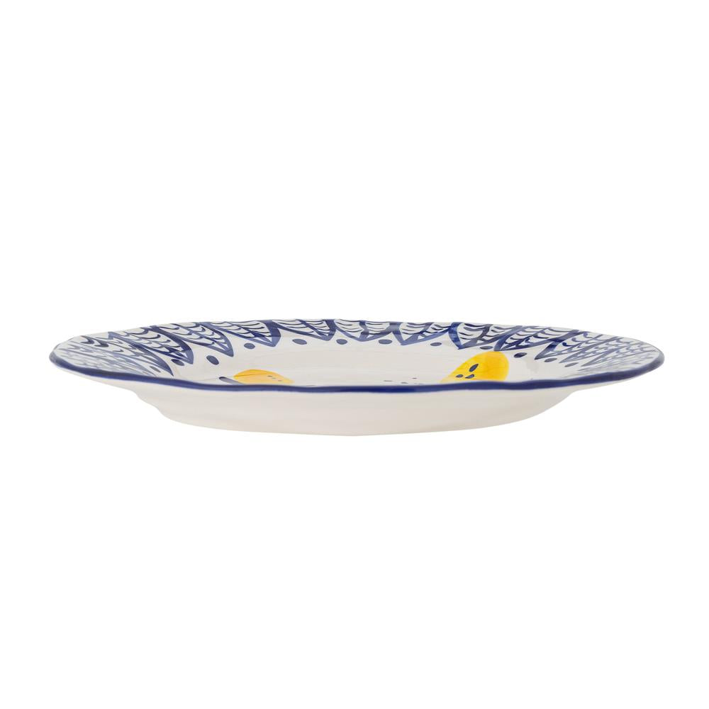 Bloomingville Maxima Teller blau Steingut D27 cm mediterran