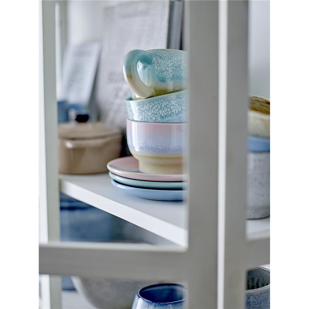 Bloomingville Safie Teller Blau 15cm aus Steingut spülmaschinenfest für Dessert