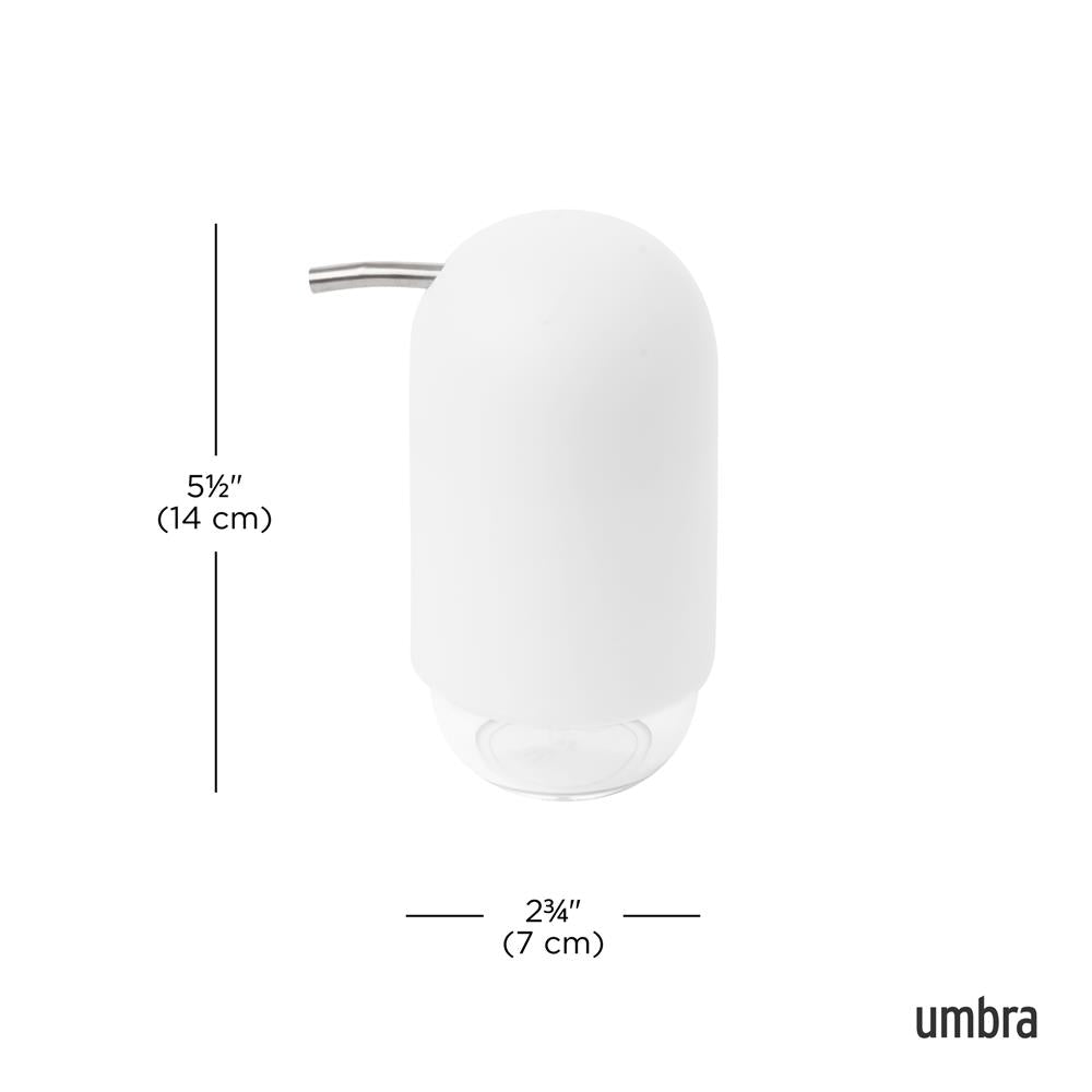 Umbra Touch Seifenspender, moderner Flüssigseifen-Spender, in Weiß