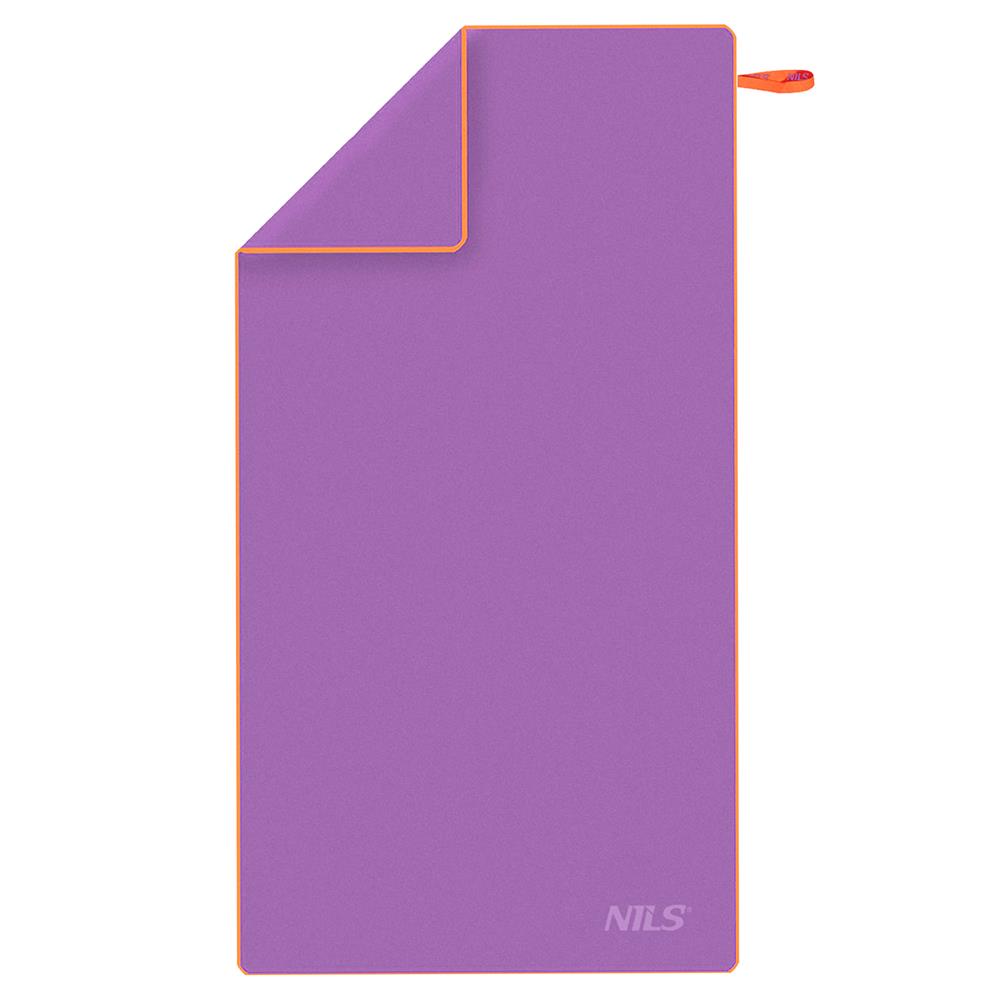 NILS Mikrofaserhandtuch 180x100 cm in Violett - schnelltrocknendes Handtuch für Camping, Strand & Sport