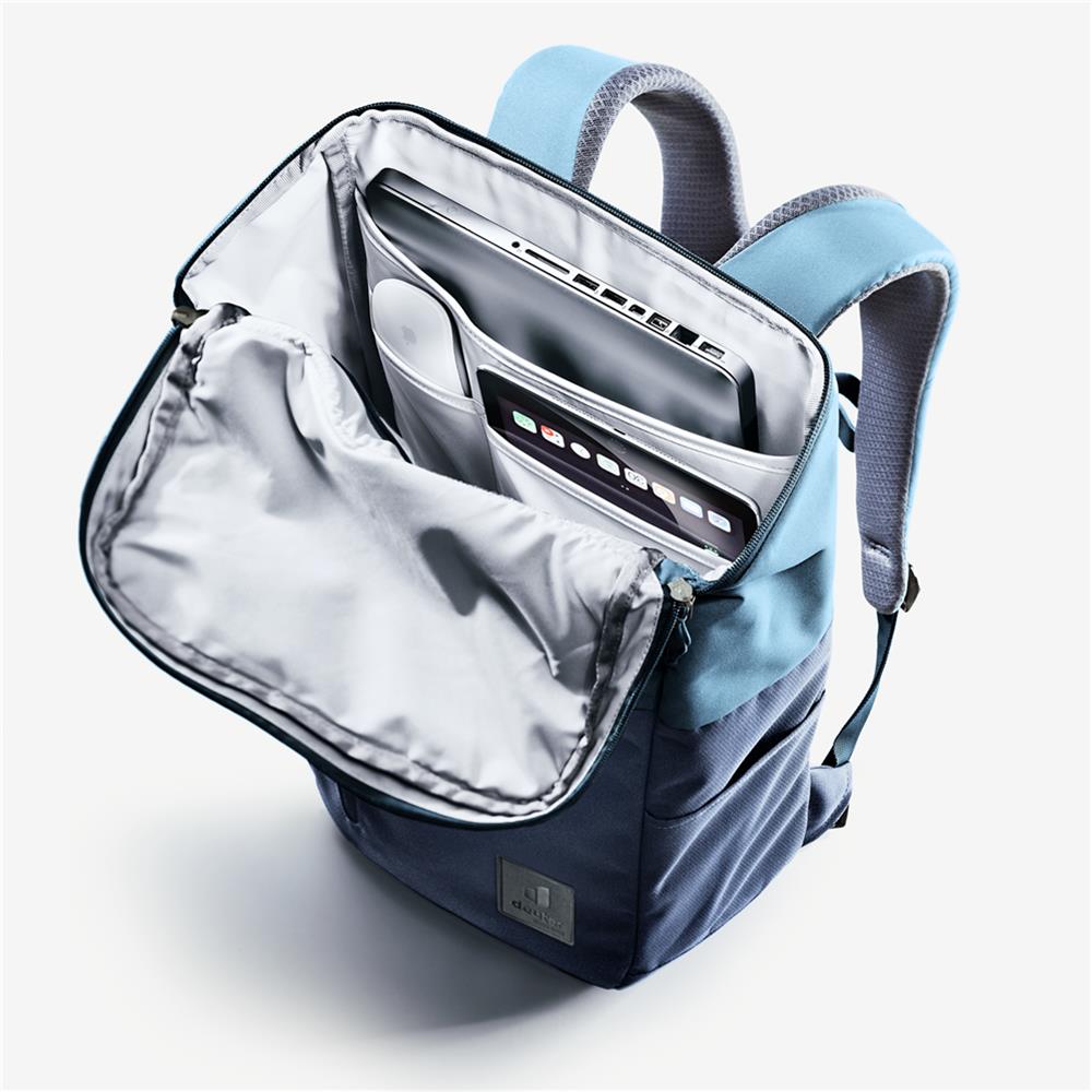 deuter UP Stockholm, Lifestyle-Rucksack, ink-atlantic (blau), 22L, mit Flaschenhalter und Tabletfach