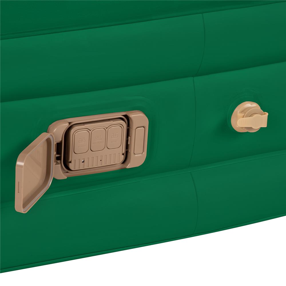 NILS CAMP Campingmatratze Doppelbett grün 200x145x35 cm mit elektrischer Pumpe Gästebett
