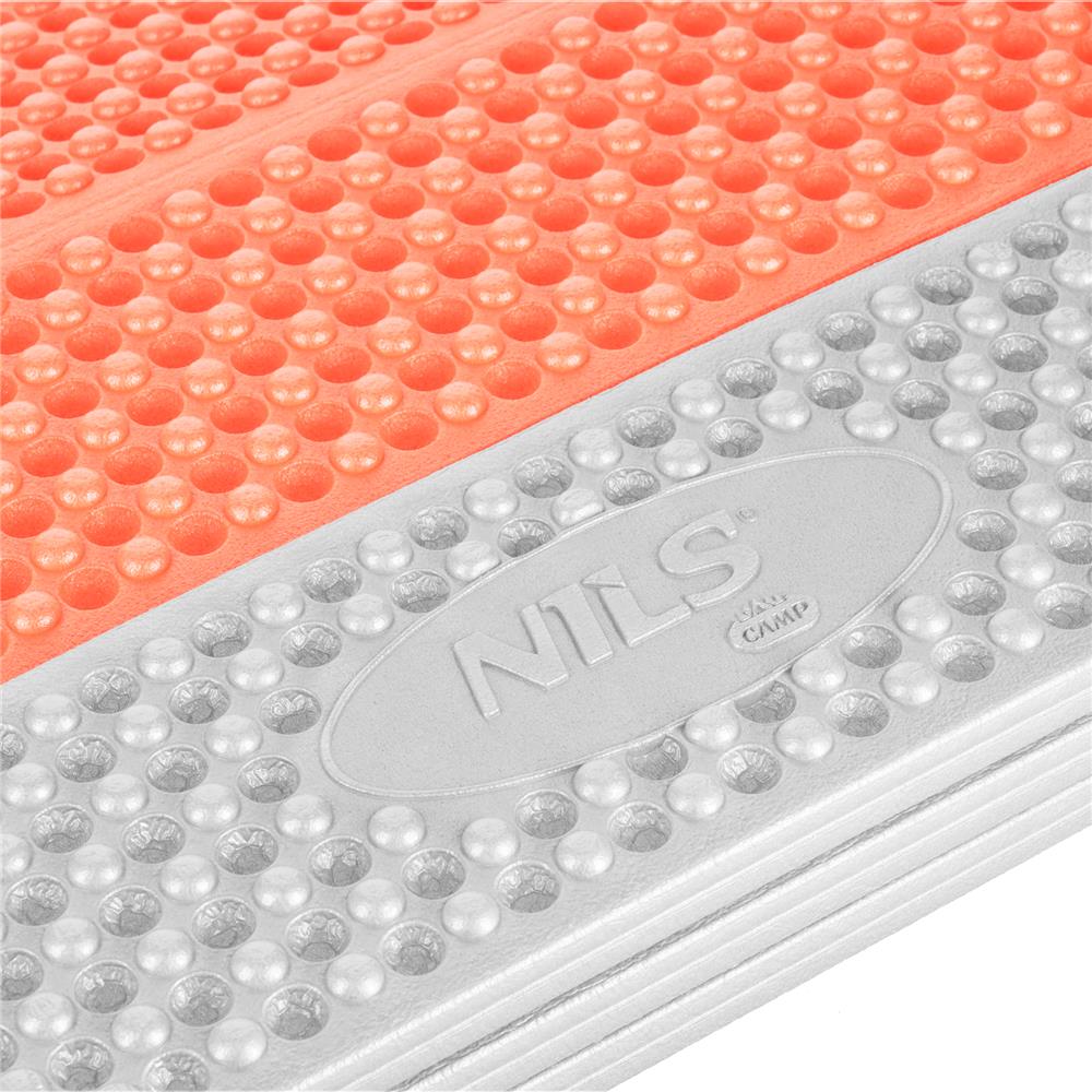 NILS CAMP Isomatte faltbar 195 cm in Orange - isolierende Matte für Outdoor, Trekking & Camping
