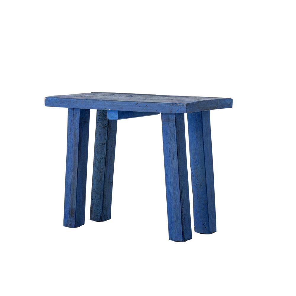Bloomingville Porir Sockel blau - Holz Podest Deko Sockel modern Wohnzimmer Display Tisch