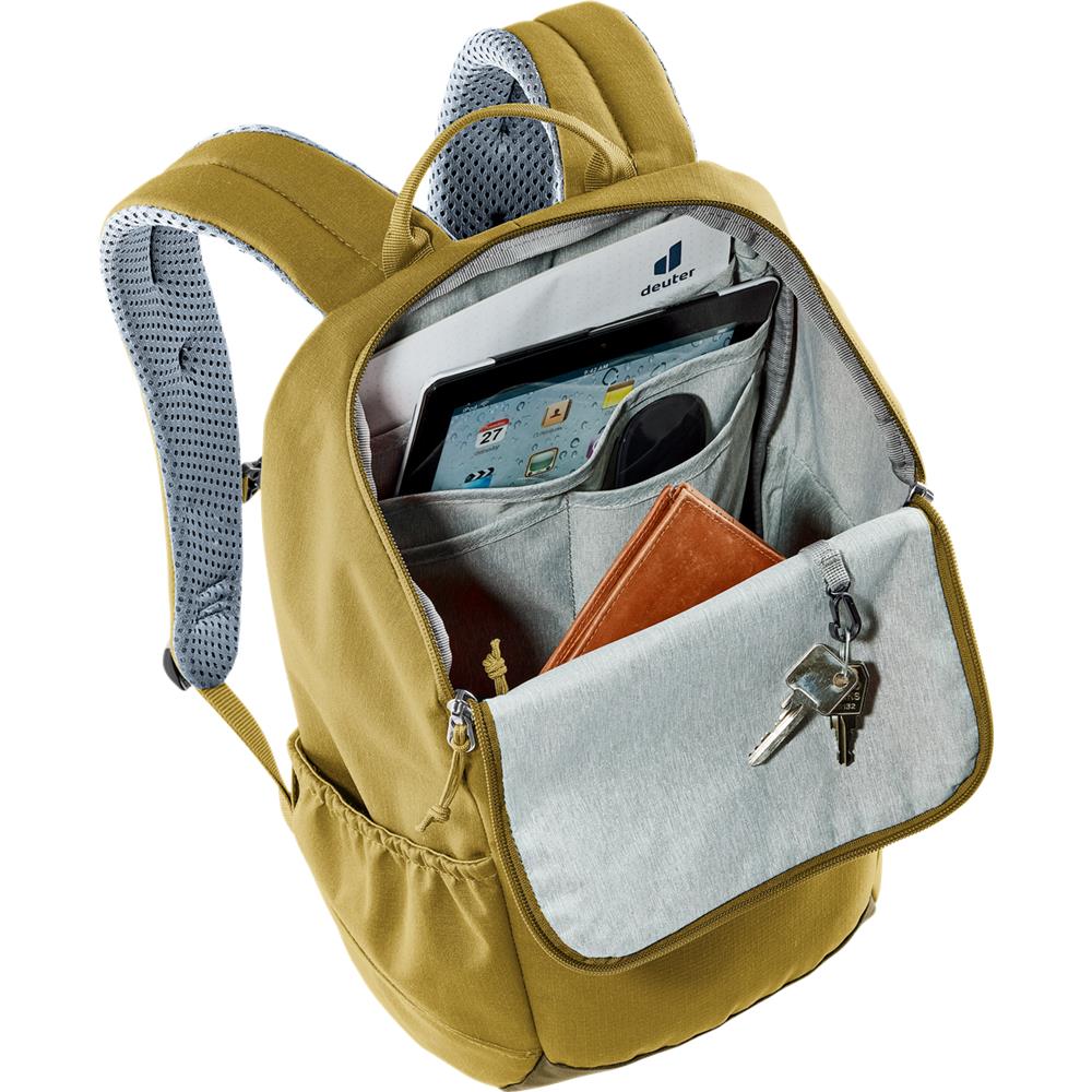 deuter Stepout 16, Lifestyle-Rucksack, kelp-nori (beige), 16L, mit Flaschenhalter und Tabletfach