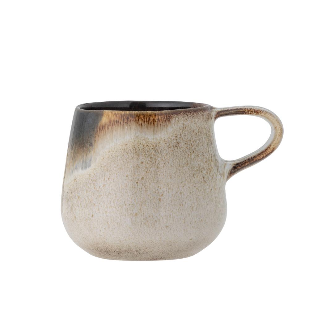 Bloomingville Jules Tasse aus Steingut in Blau 300 ml – handgefertigte Tasse für Küche