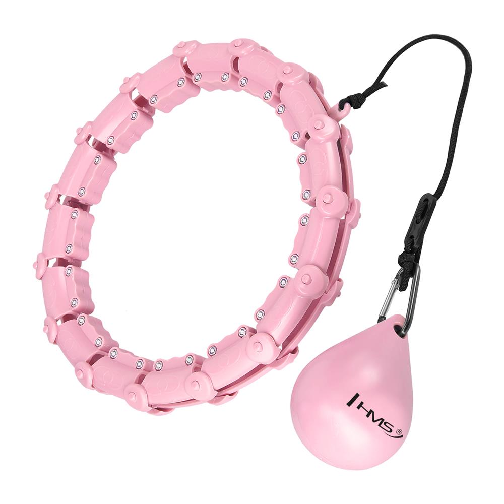 Hula Hoop Reifen Plus Size mit Gewicht und Massagefunktion Rosa | HMS HHW11