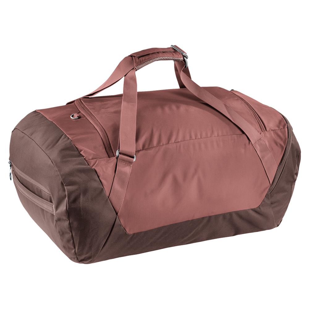 deuter Duffel 70, Reisetasche, caspia-raisin (braun), mit Seitentasche und Netzinnentasche